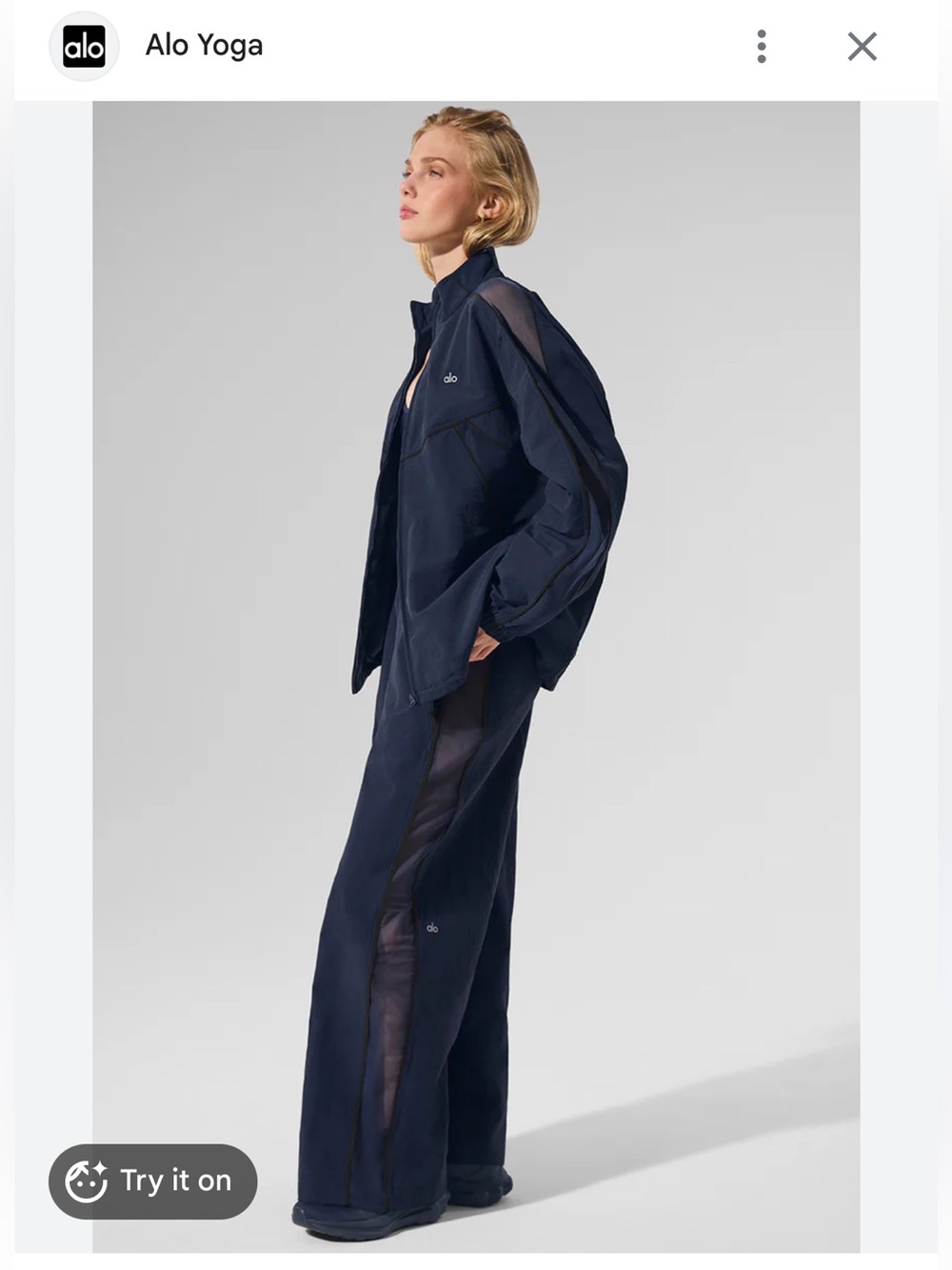 ALO ORIGIN FULL ZIP TRACK JACKET SOLD OUT